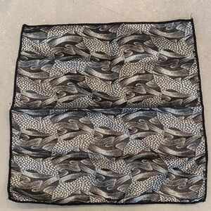 Vintage metallic pocket square